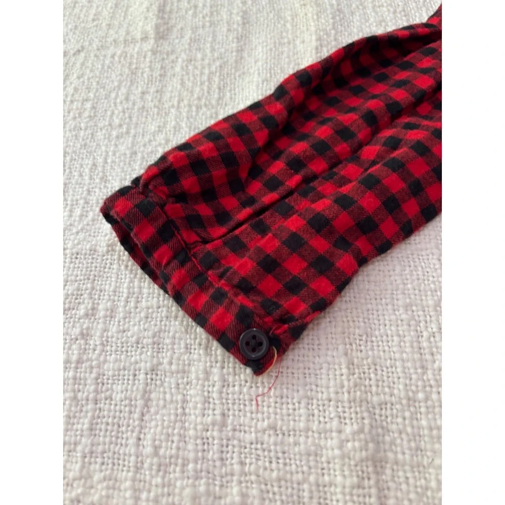 OshKosh & Carters Girls Red Plaid Holiday Dress Bundle Size 6 6X Lot of 2